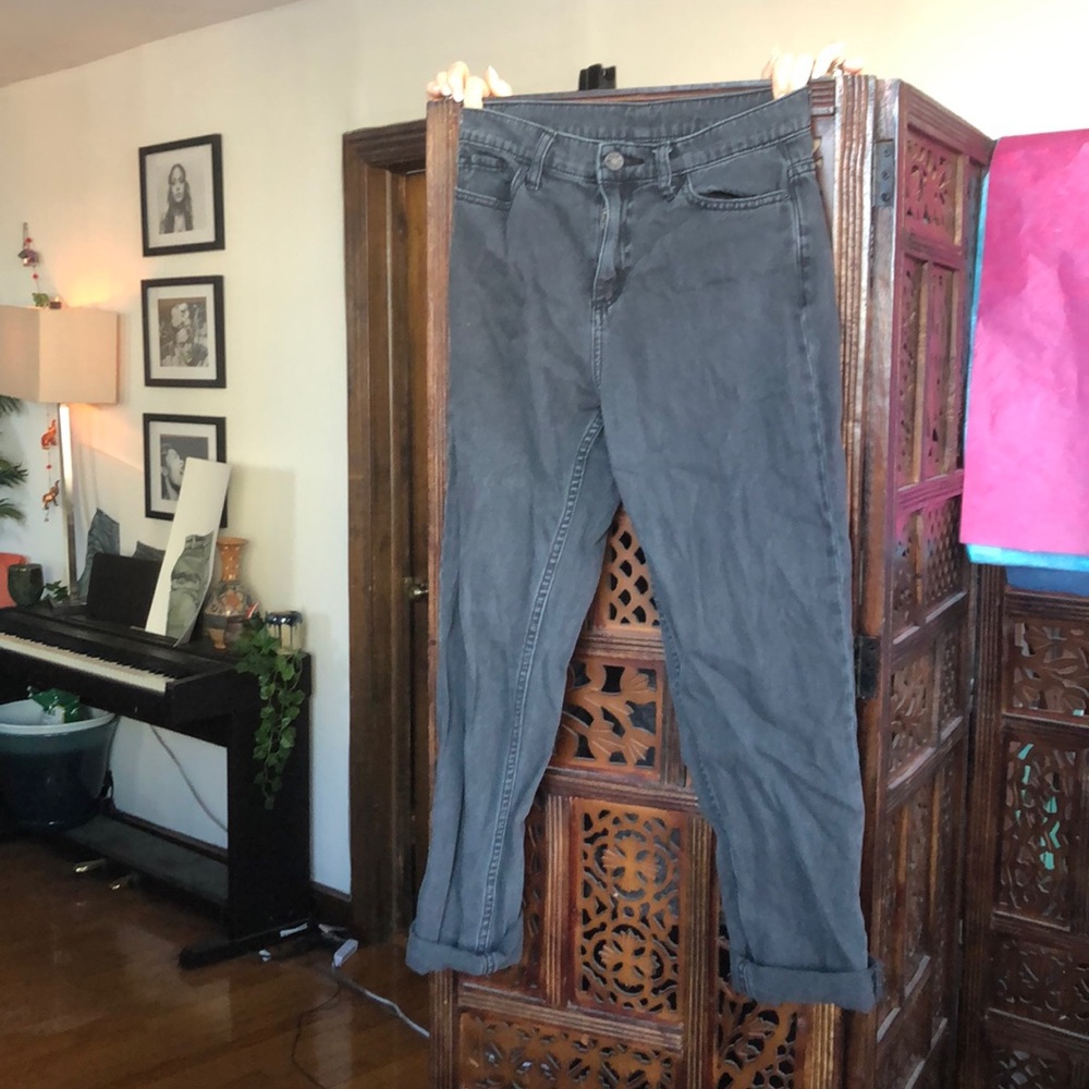 BDG high waisted mom jeans, ankle crop